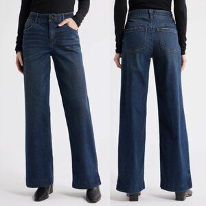 Wit & Wisdom Sam High Waist Wide Leg Jeans in Indigo NEW